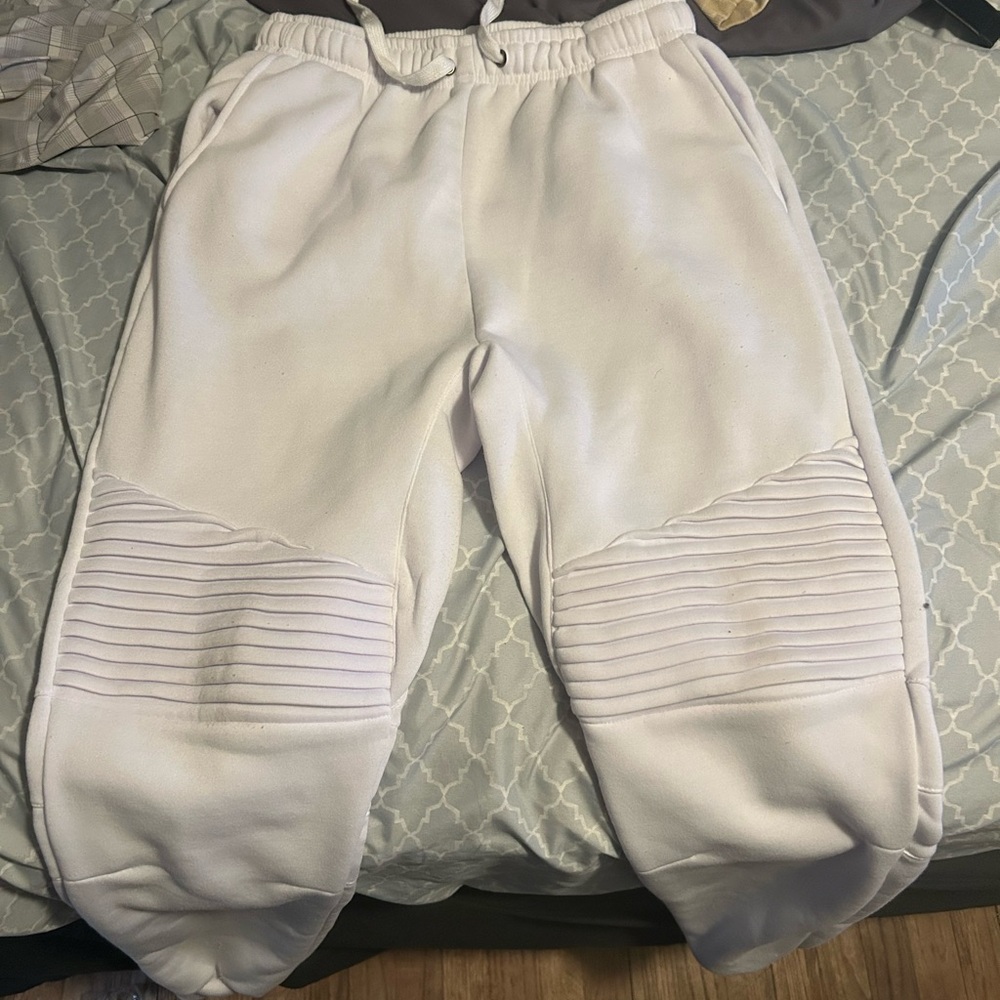 White Jogger Pants